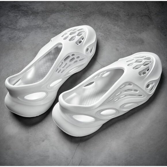 Men\'s White Foam Runner Non Slip Cloud Slides Lightweight Sandal Shoes main image 3